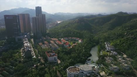 day-time-zhuhai-city-famous-hotel-mountain-aerial-panorama-4k-china