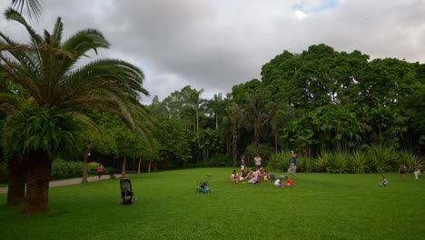 day-time-shenzhen-city-park-children-playing-ground-slow-motion-panorama-4k-china