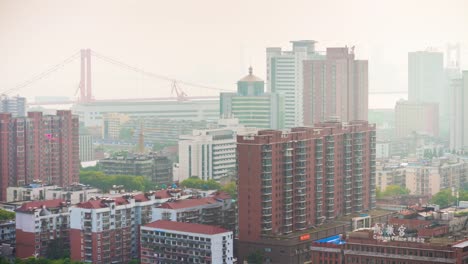 sunny-day-wuhan-cityscape-yingwuzhou-yangtze-river-bridge-rooftop-view-4k-time-lapse-china