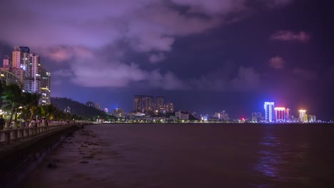 china-night-light-sky-zhuhai-city-bay-coastline-panorama-4k-timelapse