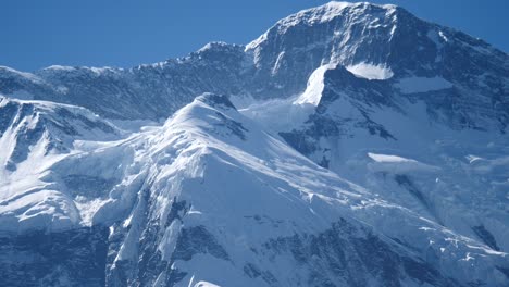 Pico-del-Annapurna-en-la-Cordillera-del-Himalaya,-región-del-Annapurna,-Nepal