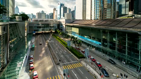 4K-Zeitraffer:-Hong-Kong-mit-Sunrise