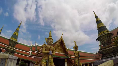 Time-Lapse-Wat-Phra-Kaeo-(Tempel-des-Smaragd-Buddha)-Bangkok,-Thailand