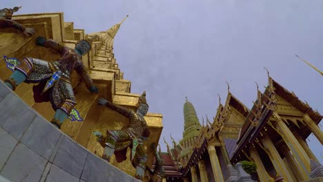 Time-Lapse-Wat-Phra-Kaeo-(Tempel-des-Smaragd-Buddha)-Bangkok,-Thailand