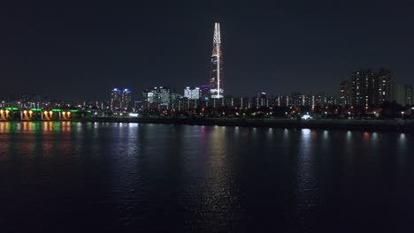 Aerial-of-Seoul,-South-Korea