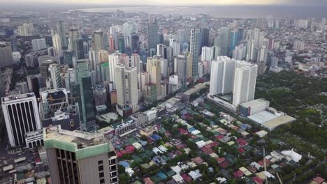 Aerial-of-Manila,-Philippines