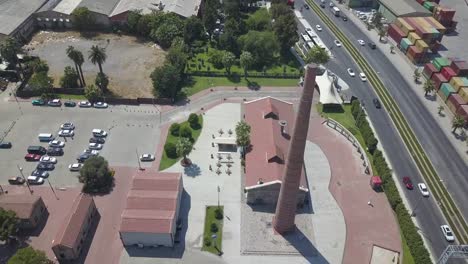 historic-air-gas-tank,-city-view,-drone,-Tarihi-Hava-Gazı-Deposu