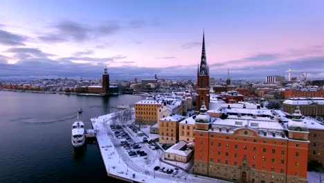 Aerial-view-of-Stockholm-City