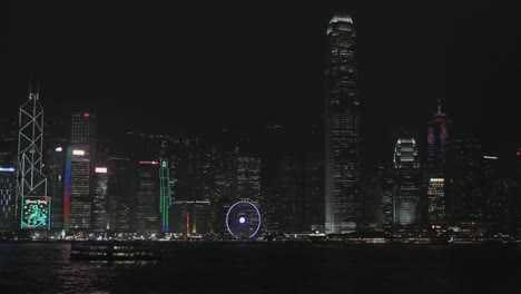 Horizonte-de-Hong-Kong-en-la-noche