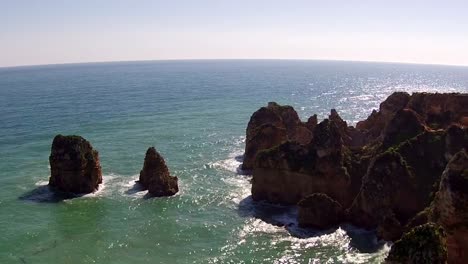 Aerial-from-natural-rocks-at-Lagos-Portugal