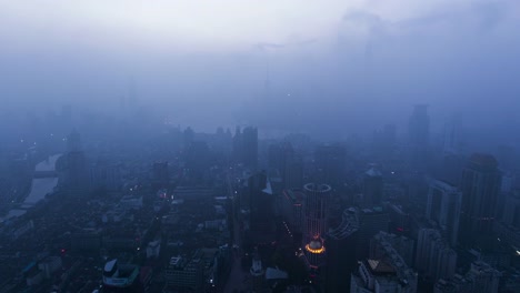 Shanghai-cityscape-,-sunrise,time-lapse,4k