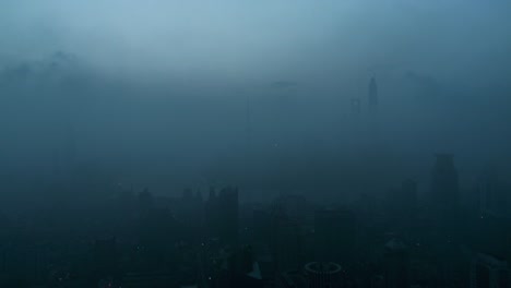 Shanghai-cityscape-,-sunrise,time-lapse,4k