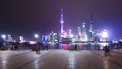 T/L-WS-LA-Shanghai-bund-and-Lujiazui-skyline-at-night