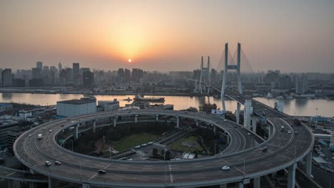 Shanghai-cityscape-,-4k-time-lapse