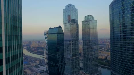 Aerial-View-of-Skyscrapers