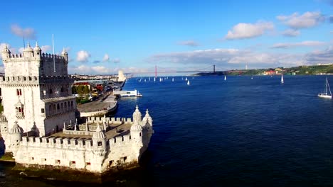 Belem-Turm-Lissabon-Luftbild