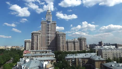 Aerial-Moscow-District-Buildings-and-houses-Cityscape