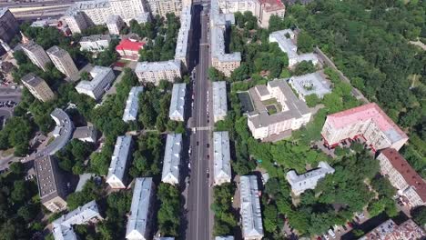 Antena-Moscú-distrito-edificios-y-casas-paisaje-urbano