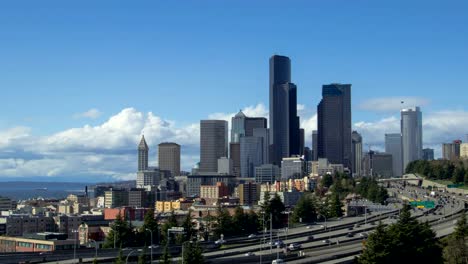 Die-Innenstadt-von-Seattle-Zeitraffer