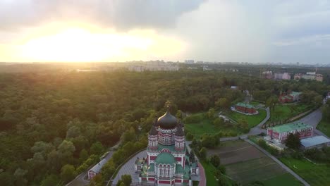 Aerial-view-of-St.-Panteleimon's-Cathedral-in-Kiev