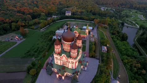 Aerial-view-of-St.-Panteleimon's-Cathedral-in-Kiev