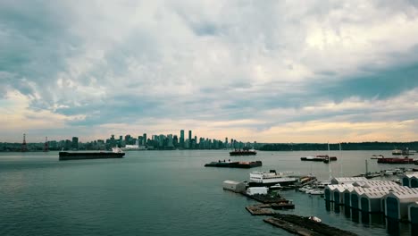 rising-aerial-of-Vancouver-downtown-from-Lonsdale