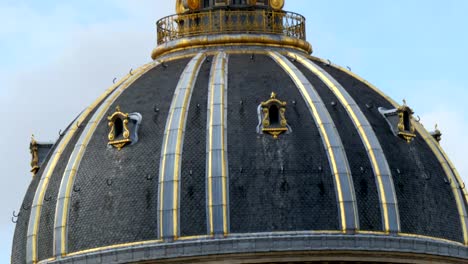 A-dome-roof-in-the-city-of-Paris-France