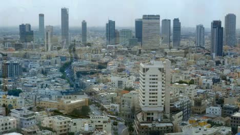 Tel-Aviv-city-view-in-daytime,-Israel