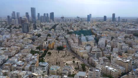 Aerial-cityscape-of-Tel-Aviv.-Architecture-of-Israel