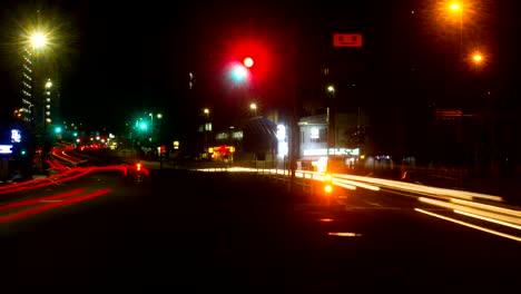 Nightlapse-4K-resolution-street-at-Nakano-wide-shot