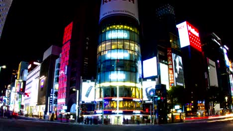 St.-de-Harumi-en-obturador-lento-de-Ginza-noche-lapso-de-4-K-alejar