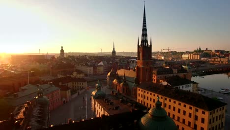 Aerial-view-of-Stockholm-City