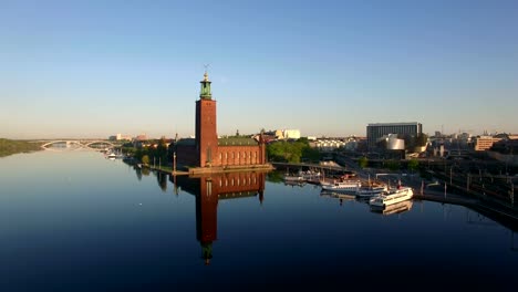 Aerial-view-of-Stockholm-City