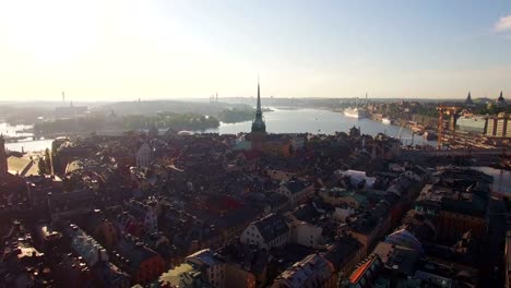 Aerial-view-of-Stockholm-City