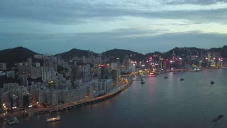 4K-footage-of-Kowloon-City-and-Hong-Kong-Island-from-aerial-view