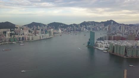 4K-footage-of-Kowloon-City-and-Hong-Kong-Island-from-aerial-view