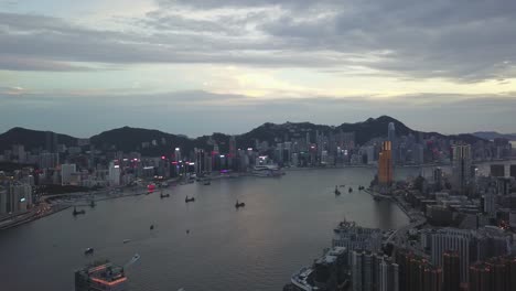 4K-footage-of-Kowloon-City-and-Hong-Kong-Island-from-aerial-view