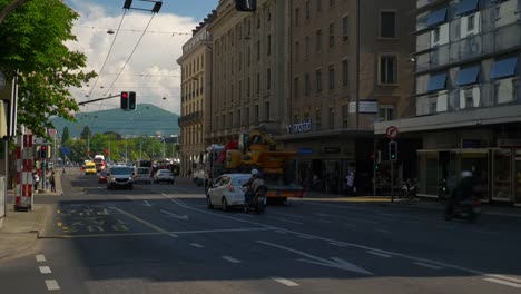 Switzerland-day-time-geneva-city-traffic-street-panorama-4k