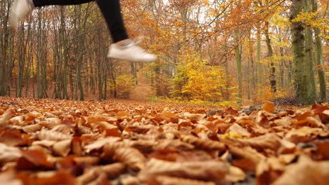 Woman-jumping-warming-up-before-training-4K