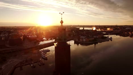 Aerial-view-of-Stockholm-City