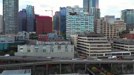 Aerial-drone-footage-of-Seattle