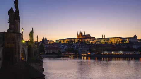 Day-to-night-timelapse-of-Prague-old-town-in-Czech-Republic-at-night-time-lapse-4K