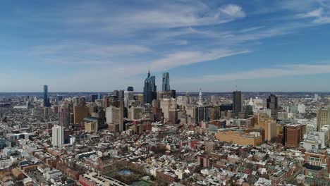 Aerial-of-Philadelphia,-Pennsylvania