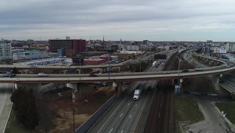 Aerial-of-Philadelphia,-Pennsylvania