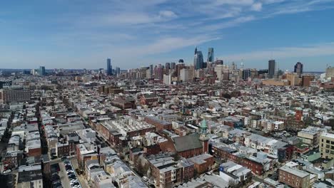 Aerial-of-Philadelphia,-Pennsylvania