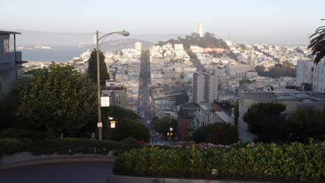 Panorama-de-San-Francisco,-vista-desde-la-calle-de-Lombard