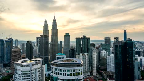 Time-lapse-of-kuala-lumpur-cityscape-at-morning