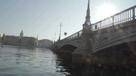 Ray-of-the-sun-on-the-waters-in-Stockholm-Sweden