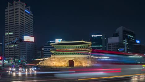 Timelapse-at-Seoul-City-Skyline,-South-Korea