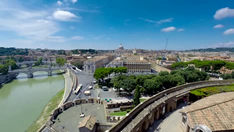 Italia-lapso-de-tiempo-de-la-ciudad-del-Vaticano-en-Roma